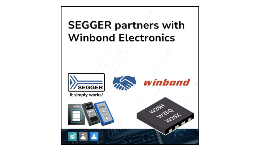 SEGGER Establishes Programming-Support Partnership with Winbond Electronics Corporation